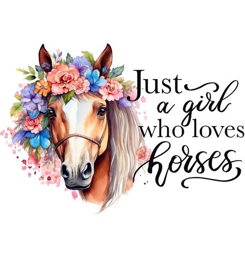 Obrázek produktu Dětské tričko Prostě holka, která miluje koně Just a girl who loves horses