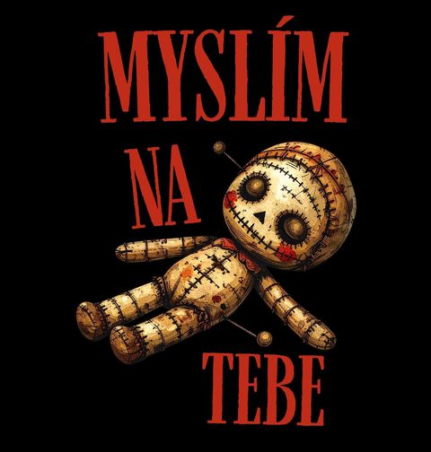 Obrázek produktu Pánské tričko Voodoo Panenka Myslím na tebe