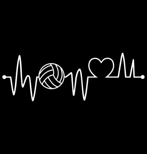 Obrázek produktu Pánské tričko Kardiogram lásky a Volejbal