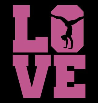 Obrázek 2 produktu Dámské tričko Láska ke Gymnastice LOVE