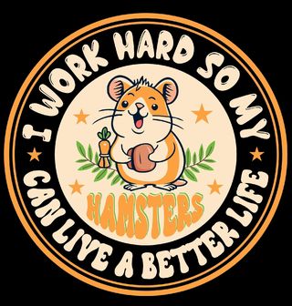 Obrázek 2 produktu Dětské tričko Tvrdě pracuji, aby se mým křečkům žilo lépe