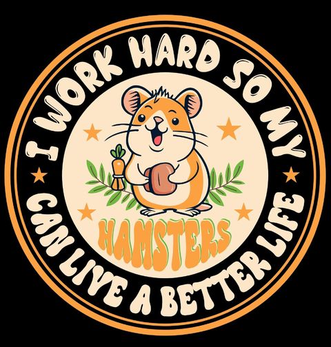 Obrázek produktu Dětské tričko Tvrdě pracuji, aby se mým křečkům žilo lépe