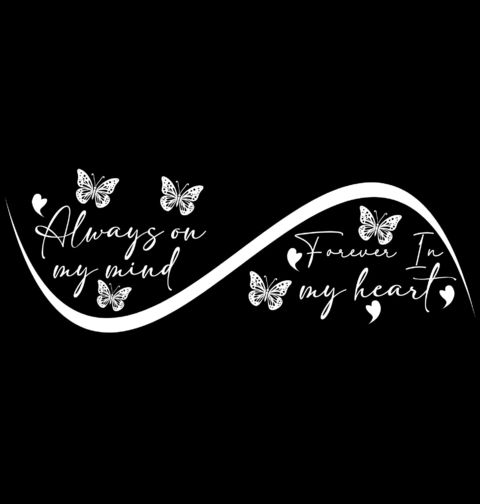 Obrázek produktu Pánské tričko Stále v mé mysli, navždy v mém srdci