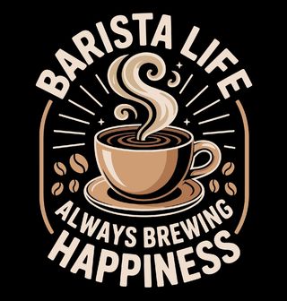 Obrázek 2 produktu Dámské tričko Život baristy – vždy vařím štěstí