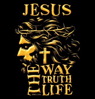 Obrázek 2 produktu Pánské tričko Jěžíš Kristus Cesta Pravda Život