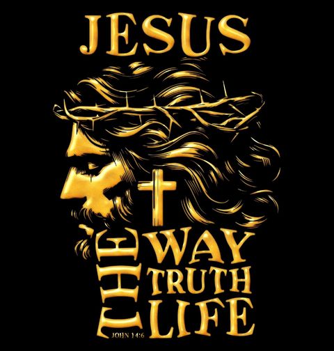 Obrázek produktu Pánské tričko Jěžíš Kristus Cesta Pravda Život