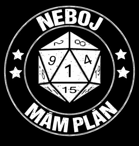Obrázek produktu Pánské tričko Dvacetistěnná Kostka Neboj, mám plán