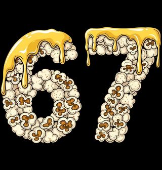 Obrázek 2 produktu Pánské tričko Six Seven z Popcornu 67 Meme