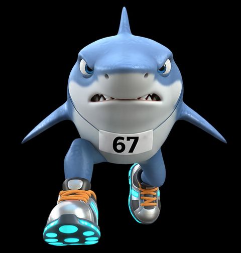 Obrázek produktu Pánská mikina Běžící Žralok Tralalero Tralala 67 Six Seven