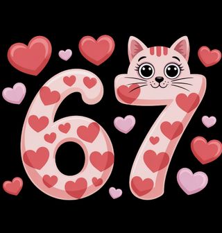 Obrázek 2 produktu Dámské tričko Zamilovaná Kočka 67 Six Seven