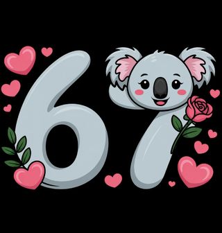 Obrázek 2 produktu Pánská mikina Roztomilá Koala 67 Six Seven