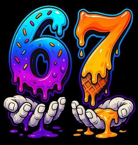 Obrázek produktu Dětské tričko Rozteklá Zmrzlina v Dlaních 67 Six Seven