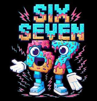 Obrázek 2 produktu Pánské tričko Zmrzlinový Meme 67 Six Seven