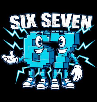 Obrázek 2 produktu Dětské tričko Legendární Meme 67 Six Seven