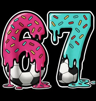 Obrázek 2 produktu Dětské tričko Sladké Číslo Fotbalisty 67 Six Seven