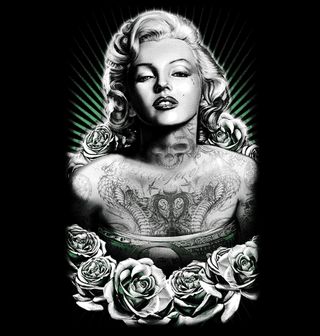 Obrázek 2 produktu Pánské tričko Marilyn Monroe Peníze a Růže