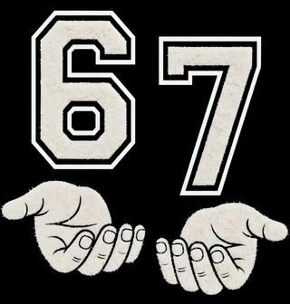 Obrázek 2 produktu Dětské tričko Školní Meme 67 v Sametových Rukou Six Seven