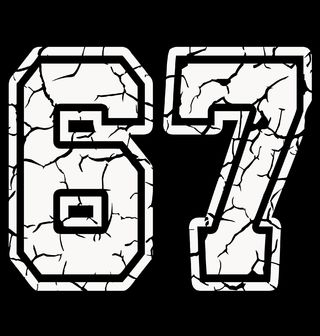 Obrázek 2 produktu Dámské tričko Popraskané Číslo 67 Six Seven Meme