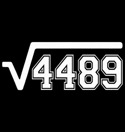 Obrázek produktu Pánské tričko Odmocnina √4489 = 67 Six Seven Meme