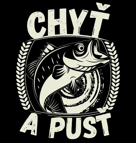 Obrázek produktu Pánská mikina Dravá Ryba Chyť a pusť