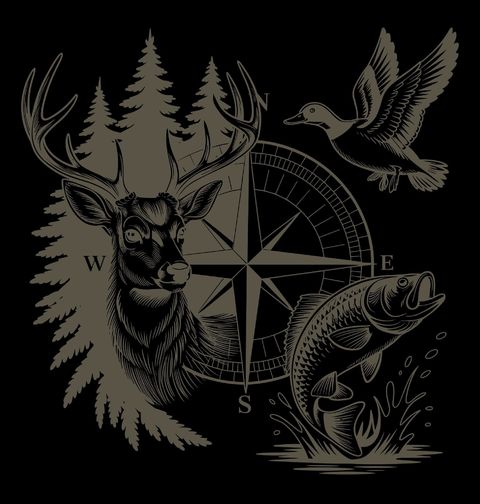 Obrázek produktu Pánská mikina Kompas Lovce v Přírodě