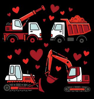 Obrázek 2 produktu Pánská mikina Láska ke Stavebním Strojům