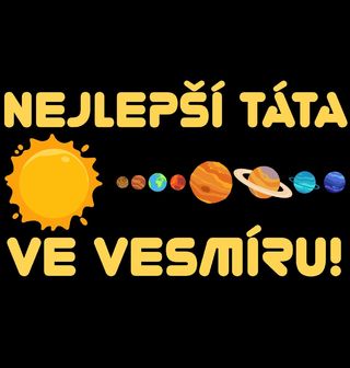 Obrázek 2 produktu Pánská mikina Nejlepší táta ve vesmíru!
