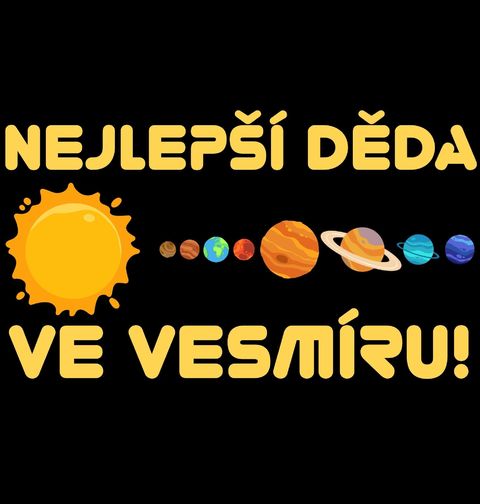 Obrázek produktu Pánské tričko Nejlepší děda ve vesmíru!