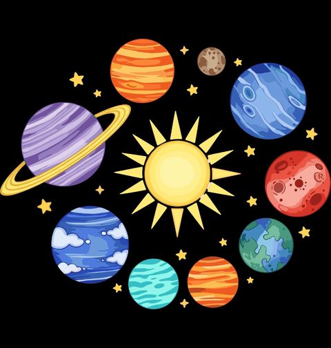 Obrázek produktu Pánská mikina Planety obíhající Slunce Sluneční soustava