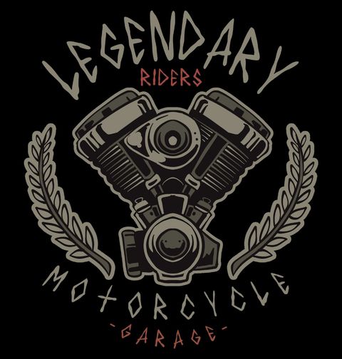 Obrázek produktu Dámské tričko Legendární Jezdci Motorkářská Garáž