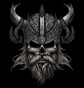 Obrázek 2 produktu Pánské tričko Vikingská Lebka