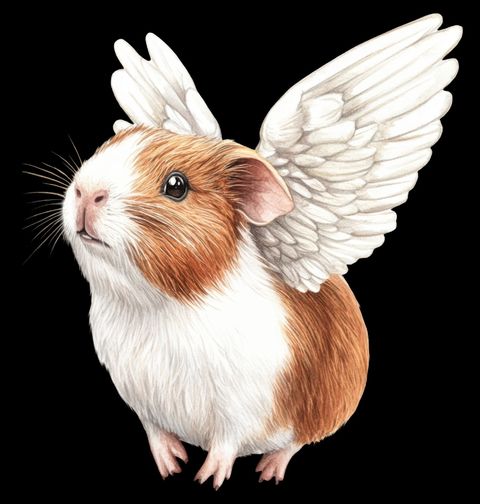 Obrázek produktu Pánské tričko Morče s Andělskými Křídly RIP