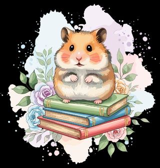 Obrázek 2 produktu Dámské tričko Křeček na Knihách