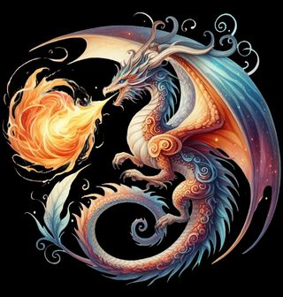 Obrázek 2 produktu Pánská mikina Bájný Ohnivý Drak