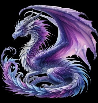 Obrázek 2 produktu Pánská mikina Modrofialový Drak