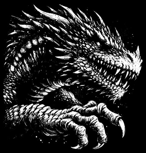 Obrázek produktu Dámské tričko Drak s Ostrými Drápy