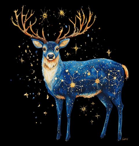 Obrázek produktu Pánská mikina Hvězdný Jelen mezi Souhvězdími