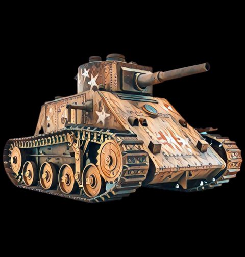 Obrázek produktu Dámské tričko Vojenský Tank Druhé Světové Války