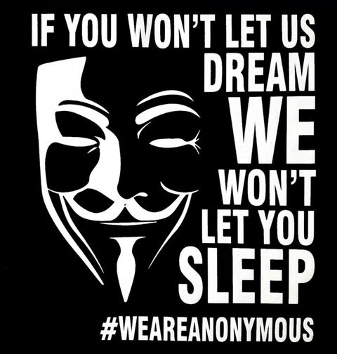 Obrázek produktu Pánské tričko Anonymous WEAREANONYMOUS