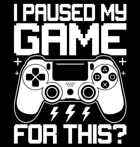 Obrázek produktu Pánské tričko Pozastavil jsem svou hru kvůli tomuhle?