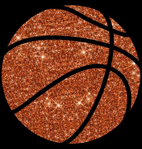 Obrázek produktu Dámské tričko Třpytivý Basketbalový Míč