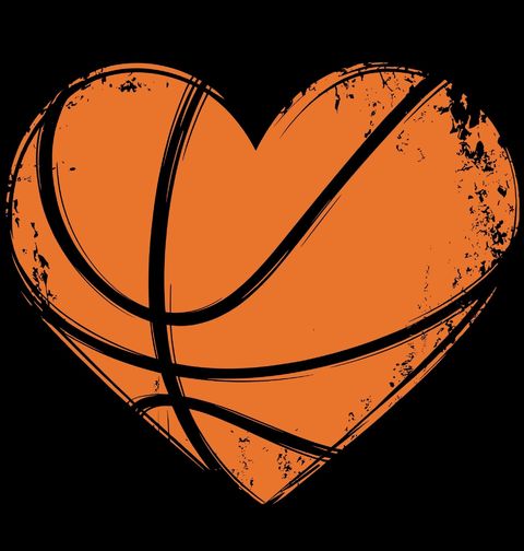 Obrázek produktu Dámské tričko Vintage Basketbalové Srdce