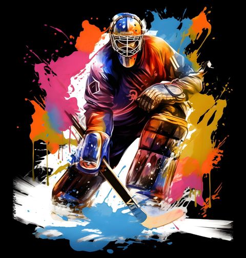 Obrázek produktu Pánské tričko Odvážný Hokejový Brankář