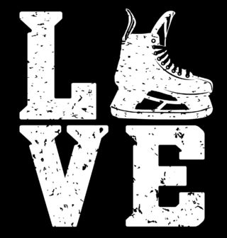 Obrázek 2 produktu Dámské tričko Vintage Hokejová Láska LOVE
