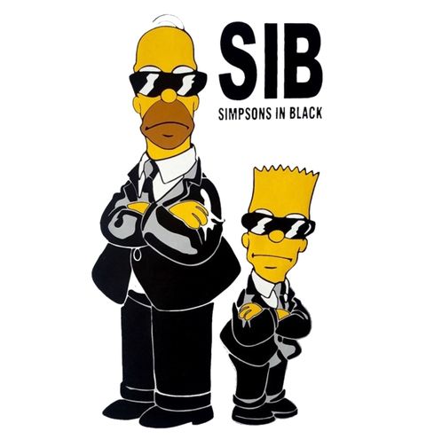 Obrázek produktu Pánské tričko The Simpsons SIB Simpsons in Black Simpsonovi