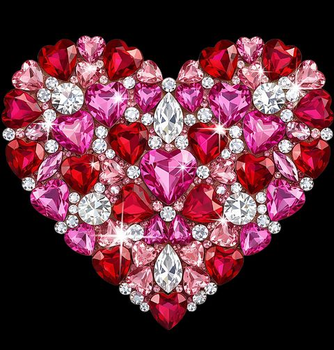 Obrázek produktu Dámské tričko Diamantové Srdce z Drahokamů