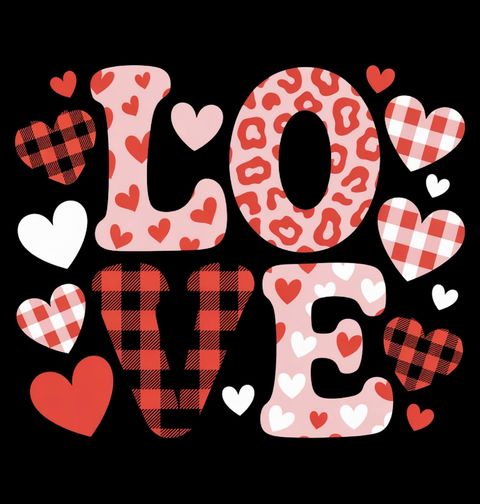 Obrázek produktu Dětské tričko Kostkovaná Srdíčka LOVE