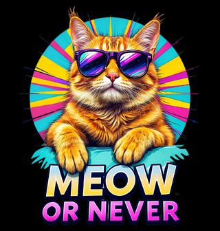 Obrázek 2 produktu Pánská mikina Kočka v Brýlích Meow or Never