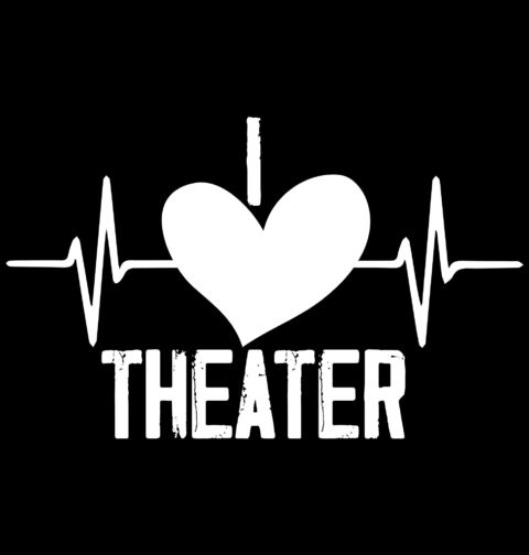 Obrázek produktu Dámské tričko Kardiogram lásky a Divadlo Theater