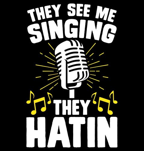 Obrázek produktu Pánské tričko They See Me Singing They Hatin